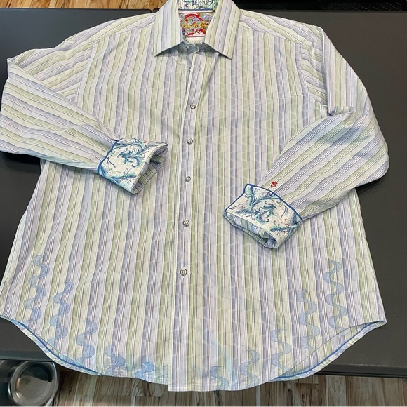 Robert Graham Flip Cuff Long Sleeve Button Shirt - Picture 3 of 11